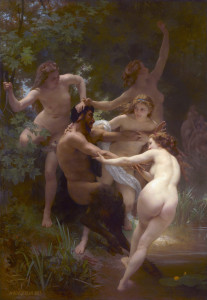 Nymphs and Satyr by Adolphe Bouguereau